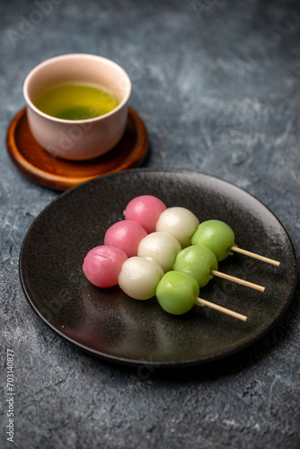 三色団子 日本の甘味 和風イメージ