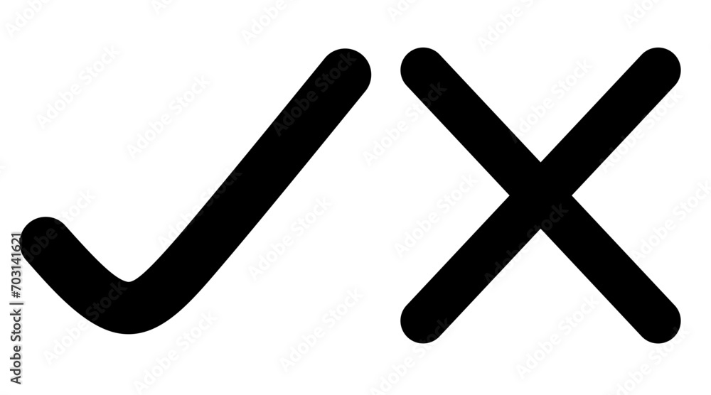 True and false icon designs True and false icon designs
