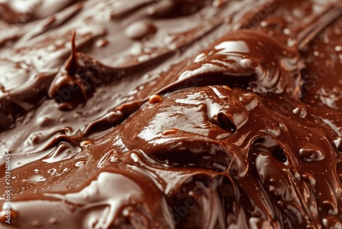 Silky smooth chocolate texture with a glossy finish.