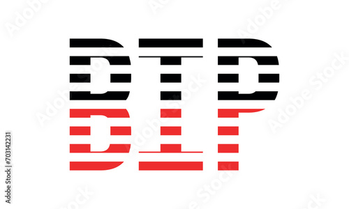 BIP three initial letter iconic line negative space minimal logo design vector template. monogram, abstract, wordmark, business, typography, minimalist, brand, company, flat, modern, unique, simple
