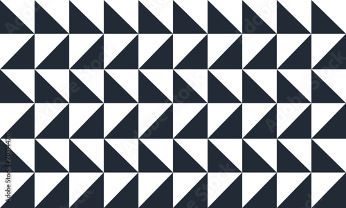 Two tone black and white seamless triangle pattern with triangles, seamless abstract geometric pattern repeat style. replete image design for fabric printing, diamond pattern