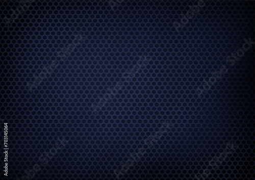 Blue and black gradient blurred abstract background Create interest with a carbon metallic mesh pattern. Can be used in media design.
