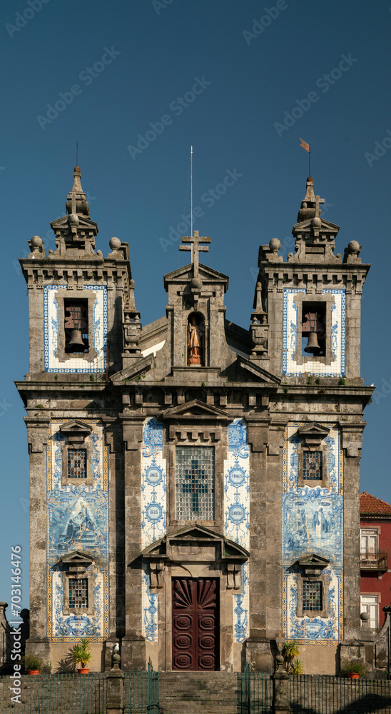 Facade of Church of Saint Ildefonso, Igreja Paroquiai de Santo Ildefonso, Porto, Portugal