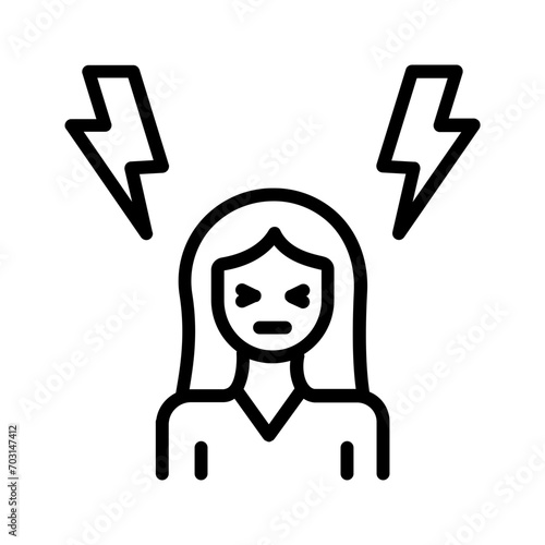 Black line icon for Body trauma