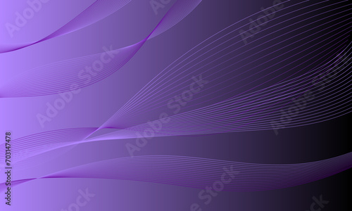 violet business lines wave curve on gradient abstract background