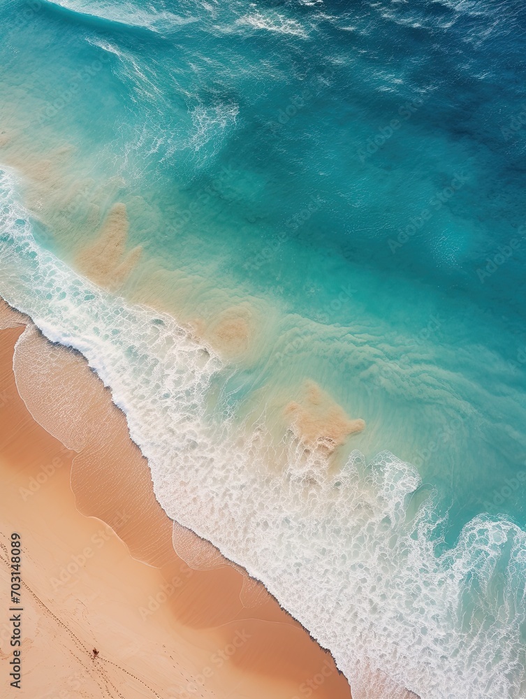 Vacation Vibes: Aerial Beach Views Wall Prints Collection