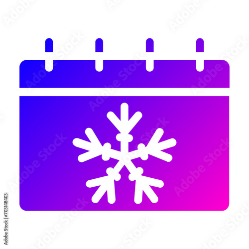 winter calendar icon