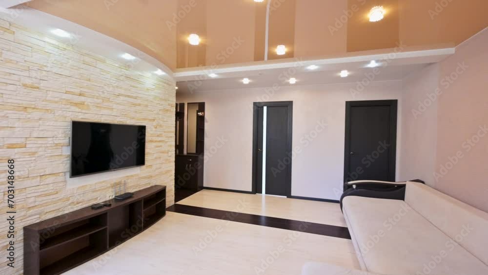 standard room interior apartment. bedroom with bed standard room interior apartment. bedroom with bed