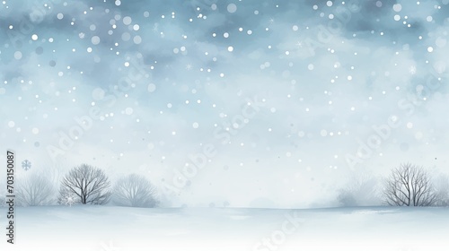 Winter stage with snow background. © kept
