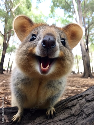 Quirky Quokkas  Australia s Smiling Marsupial Captured in Adorable Digital Image for Animal Lovers