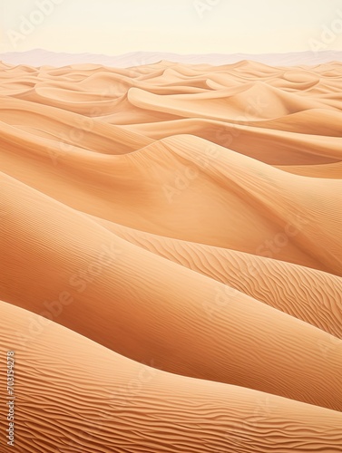 Sand Dunes Wall Art  Majestic Desert Waves in Vibrant Colors