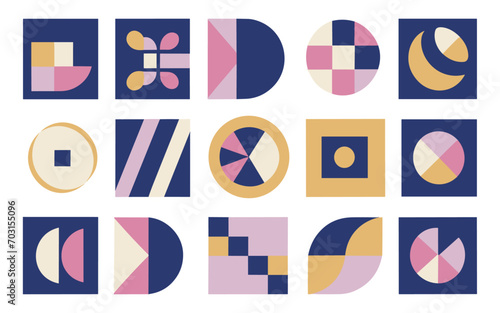 Abstract geometric vector clipart.