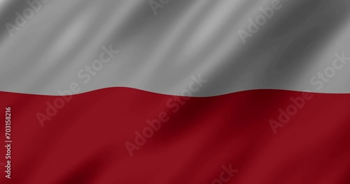 4k 3d Poland Waving Flag loop Animation Background,indonesia waving flag animation background	
