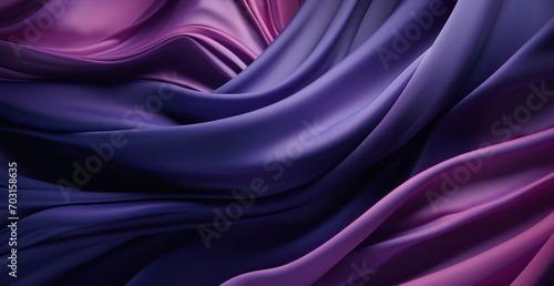 Gradient purple pink silk cloth
