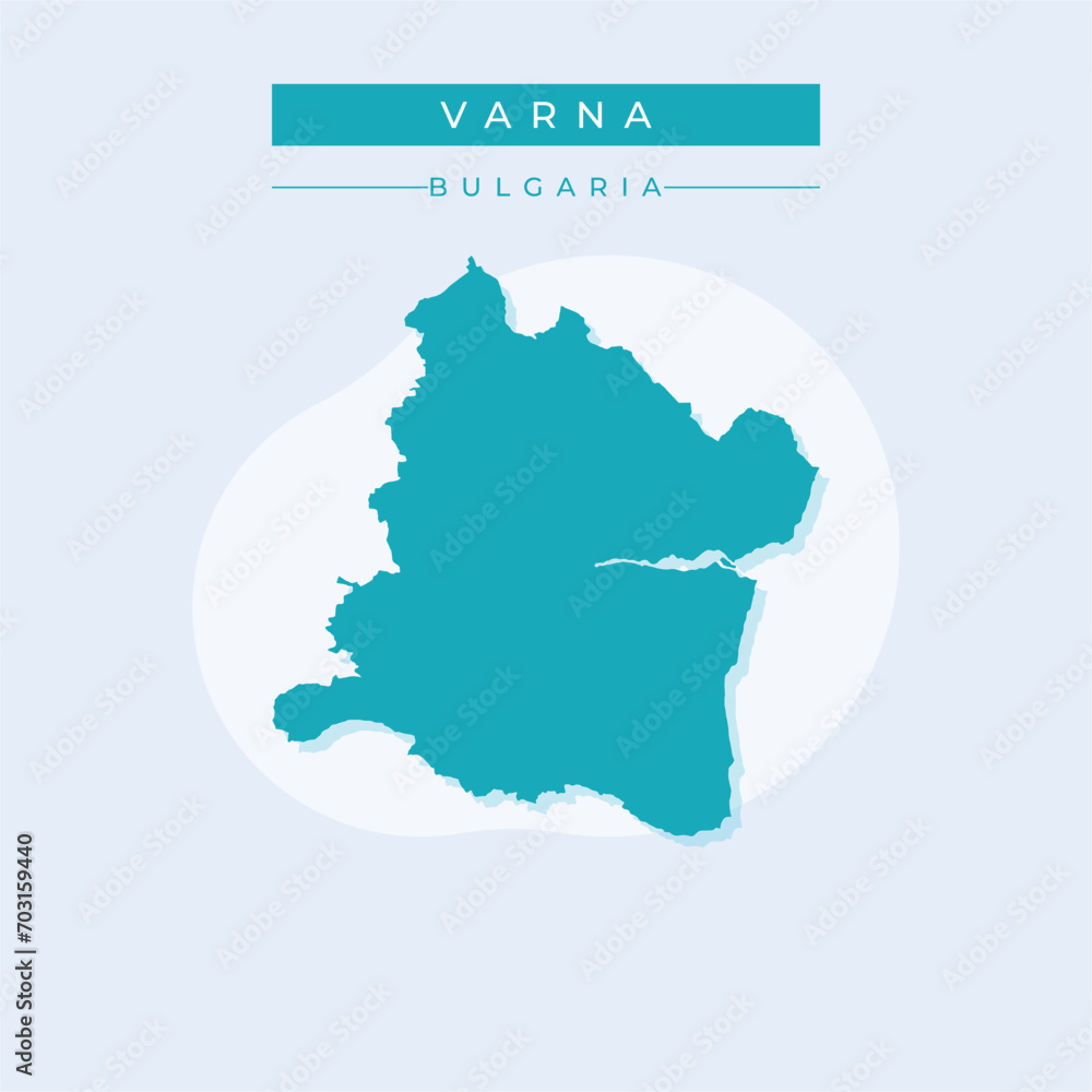 Vector illustration vector of Varna map Bulgaria