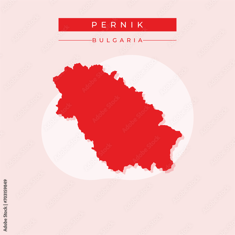 Vector illustration vector of Pernik map Bulgaria Vector illustration vector of Pernik map Bulgaria
