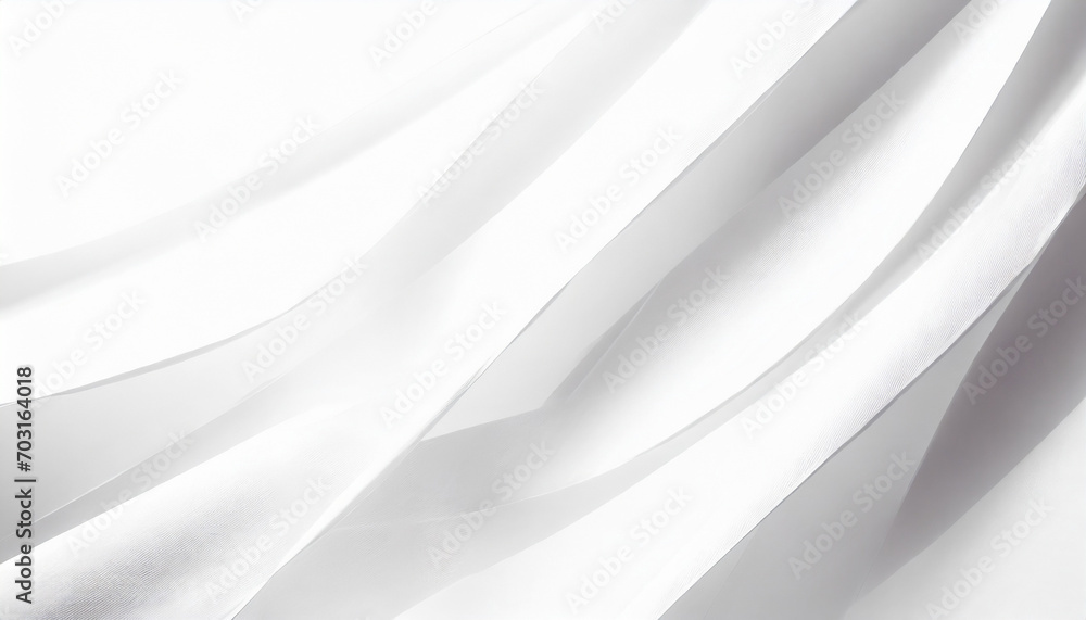 Fototapeta premium Abstract white background. Minimal geometric white light background