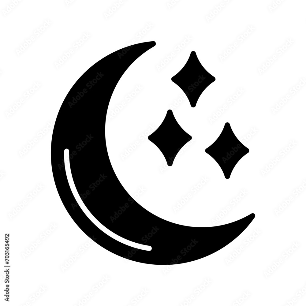 Moon Glyph Icon Moon Glyph Icon
