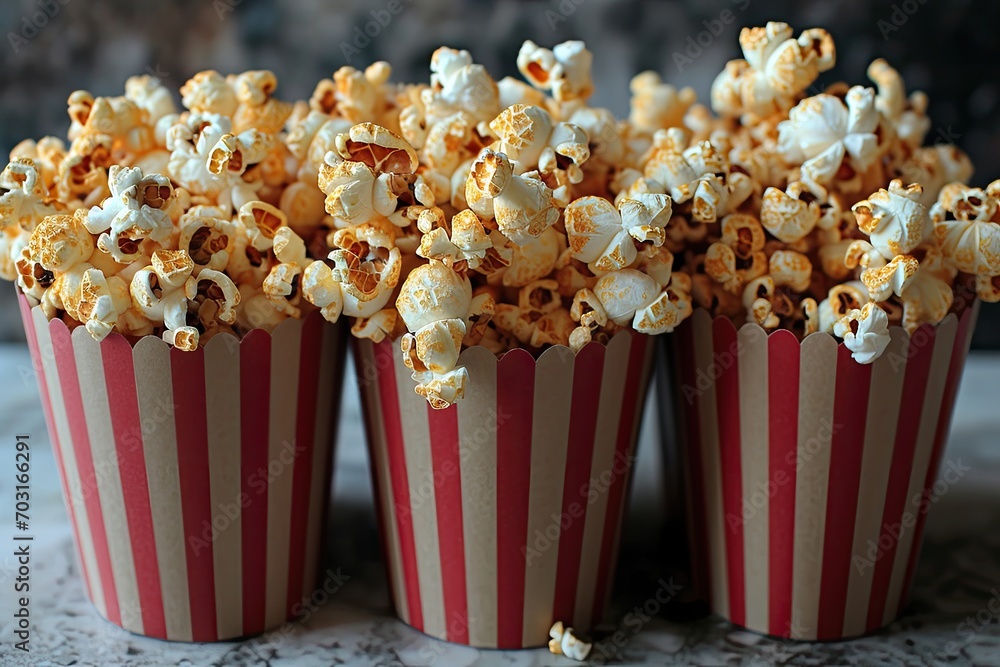 popcorn popping in striped cardboard bucket professional advertising food photography popcorn popping in striped cardboard bucket professional advertising food photography