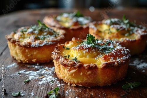 fresh tart is served at the kitchen table professional advertising food photography