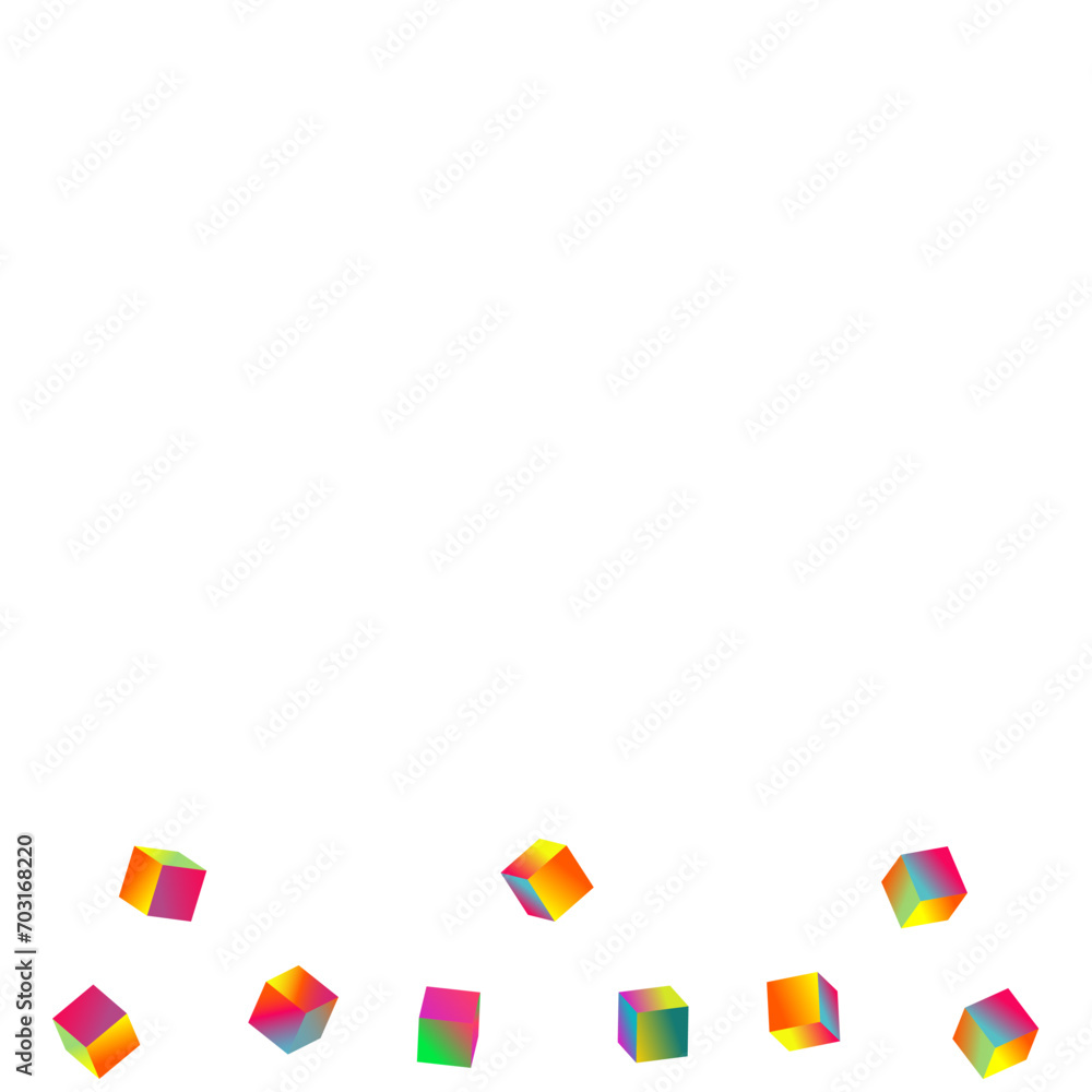 Gradient Brick Vector White Background. Rainbow Gradient Brick Vector White Background. Rainbow