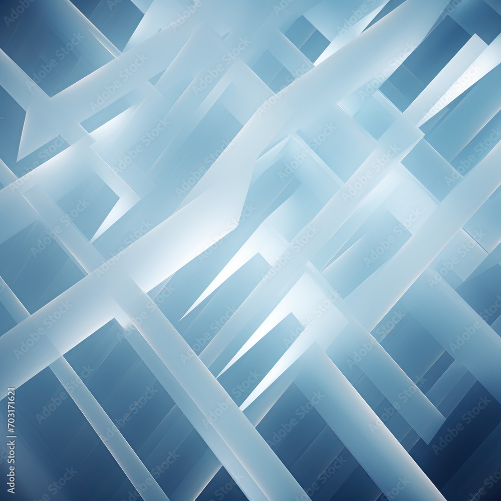 Fototapeta premium Abstract Minimal Geometric Background Featuring White Light Patterns