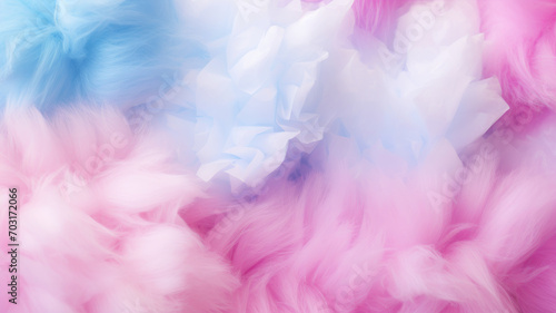 colorful cotton candy in soft color for background photo