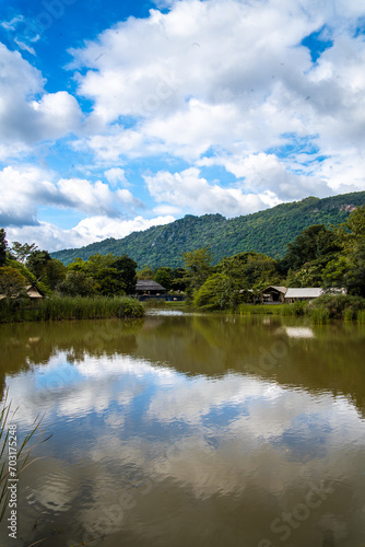 Tree House in Camping field in Khao Yai in Thailand