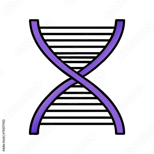 DNA double helix vektor icon illustation