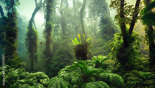 Beautiful rain forest photo