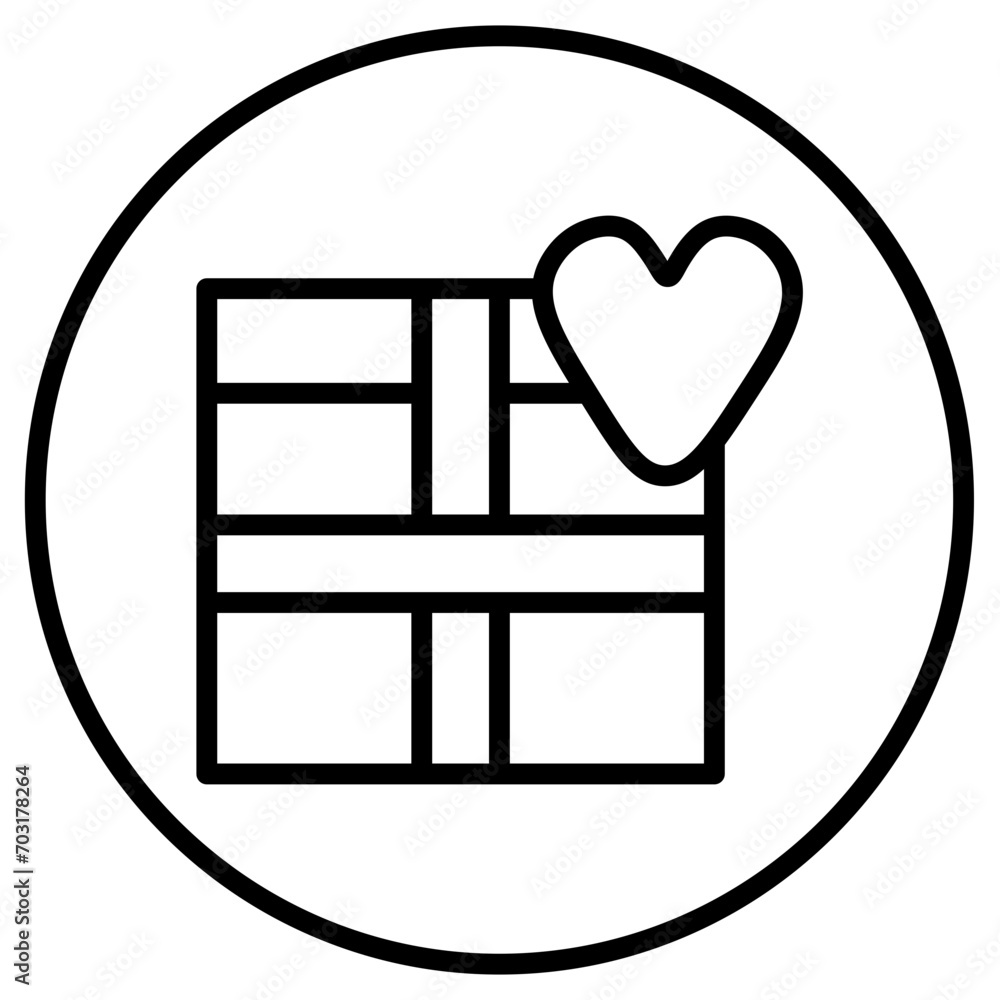 valentine line icon 2