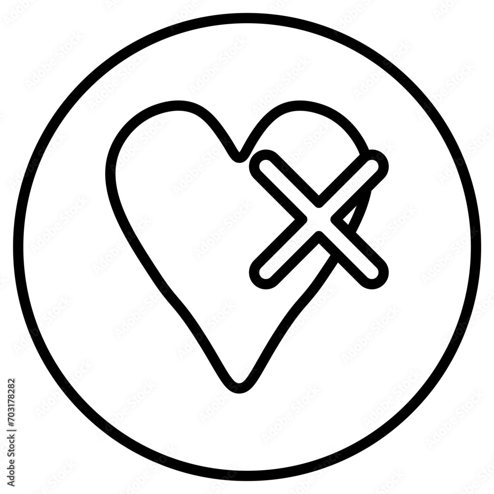 Obraz premium valentine line icon 2