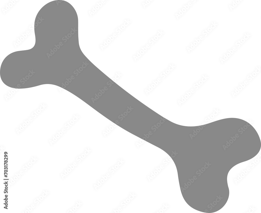 Fototapeta premium Bone vector flat illustration.