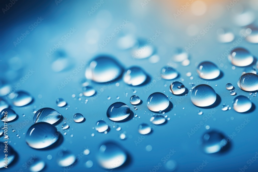 Water drop background with natural blur background - generative ai Water drop background with natural blur background - generative ai