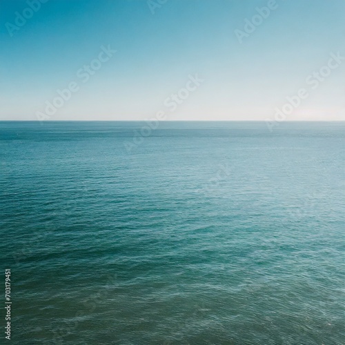 calm and minimalist ocean view. Picture a tranquil seascape with a minimalist aesthetic