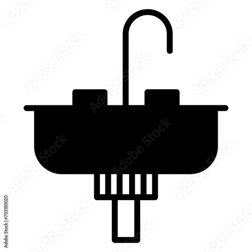 Sink solid glyph icon