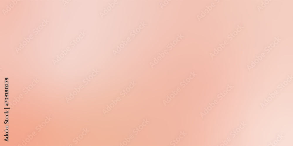 Elegant soft peach color gradient background pastel luxury vector template fit for cosmetic, business, beauty