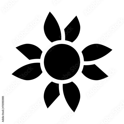 flower glyph icon