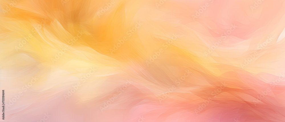 Abstract Swirls of Apricot and Pink in a Dreamy Watercolor Background