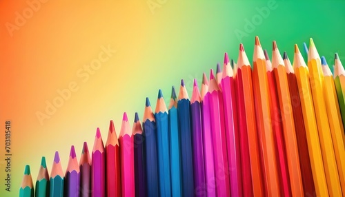Pencil color gradient vivid background