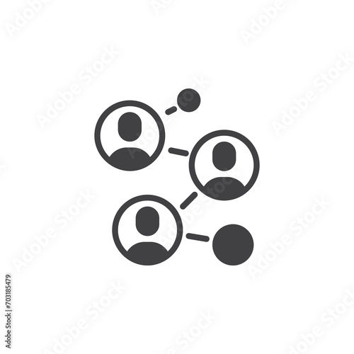 Social cohesion vector icon