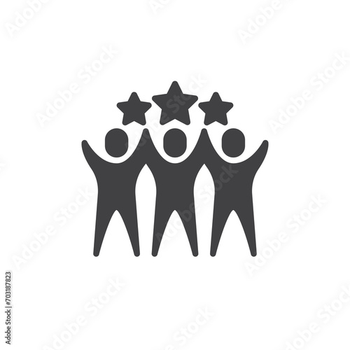 Collaboration skills vector icon