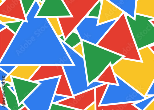 Abstract colorful triangle background design © Zulfian