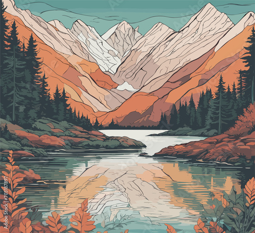 lake in the mountains