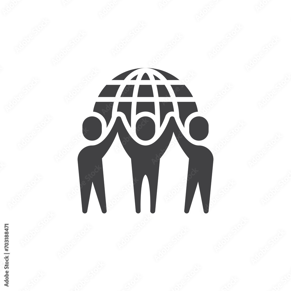 Partners team together vector icon Partners team together vector icon