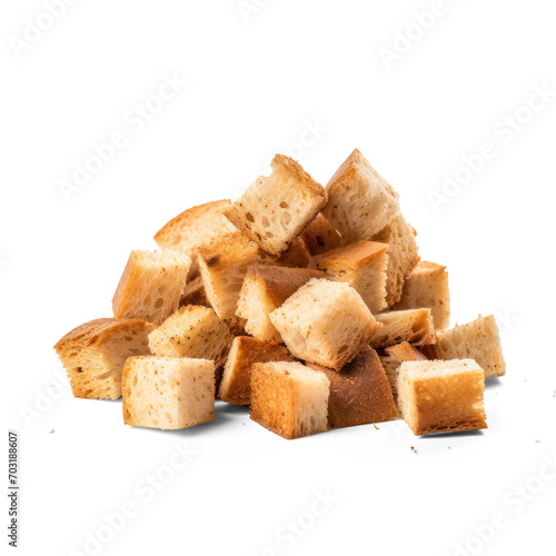 Croutons on isolate transparency background, PNG