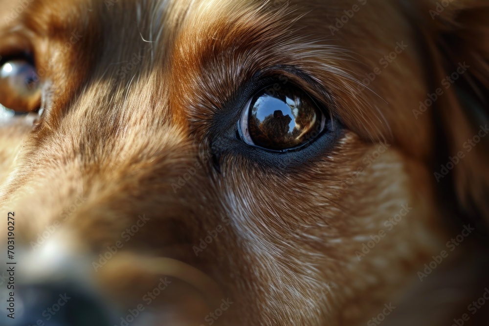 A close-up view of a dog's eyes with a blurred background. Perfect for animal lovers and pet-related content
