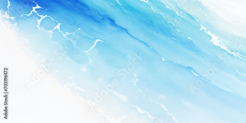 abstract soft blue and white abstract water color ocean wave texture background .Fluid blue ocean wave layer Tsunami wave background in flat cartoon style. Big blue tropical water splash.