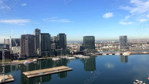 Waterfront. Cityscape. View of the Docklands. Melbourne, Australia. photo