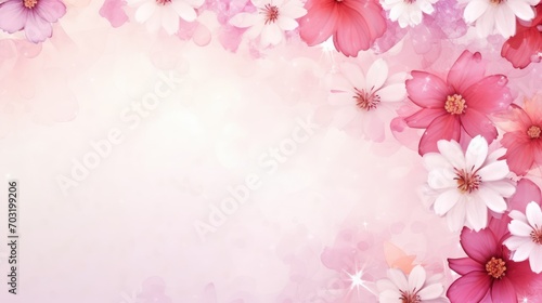 Floral element isolated on white background. Generative AI